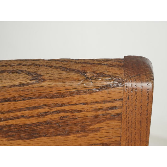 Traditional Antique Quarter Sawn Oak Jasper Swivel Desk Chair For Sale - Image 3 of 11