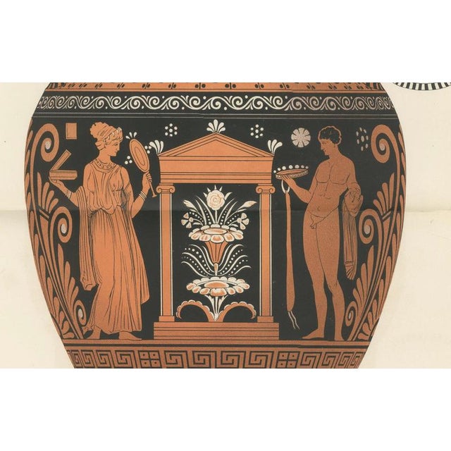 Albert Genick, Greek Amphorae with Classical Figures Double-Page, 1883, Lithograph For Sale - Image 9 of 11