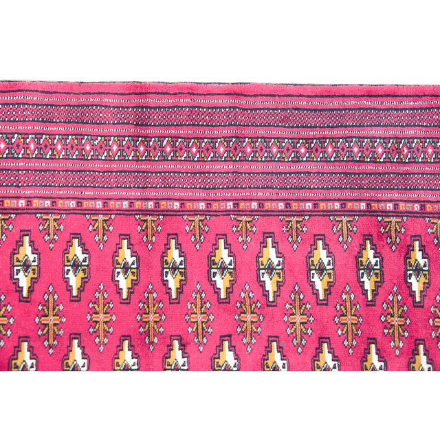 Tribal Vintage Persian Turkman Rug For Sale - Image 3 of 16