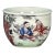 Vintage Famille Rose Porcelain Teacup – Seven Sages of the Bamboo Grove Motif, Qianlong Mark For Sale