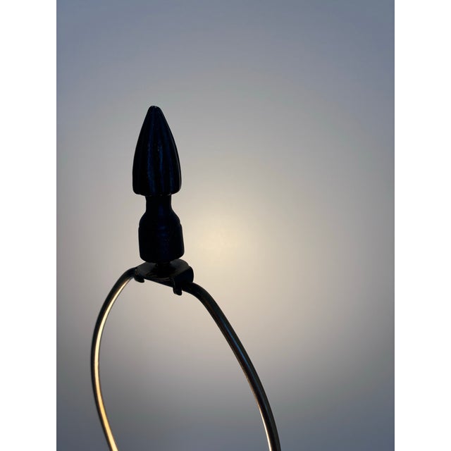 Vintage McKenzie Childs Handmade Mercury Balls With Bone Base Table Lamp For Sale - Image 10 of 11