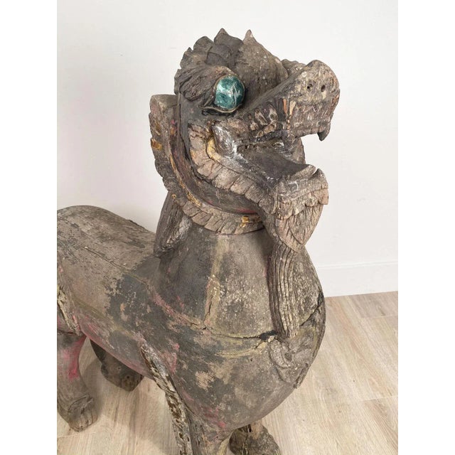 Temple Lions, Se Asia 19th Century, a Pair For Sale - Image 11 of 12