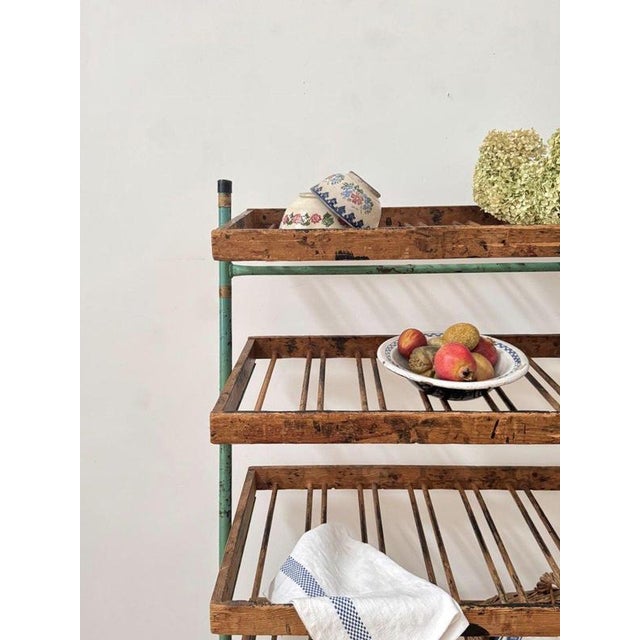 Mid-Century Shoe Rack Trolley For Sale - Image 5 of 8