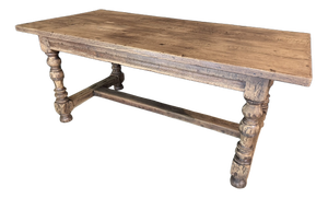 Oak Farmhouse Dining Table, 1920s