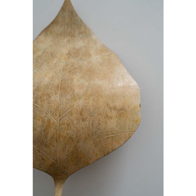 Vintage French Hand-Painted Gold Leaf Tôle Wall Sconces, 1970s, Set of 2 For Sale - Image 11 of 16