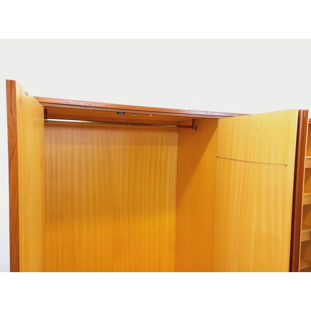 Mid-Century Scandinavian-Style Teak Wardrobe, 1960s For Sale - Image 12 of 16