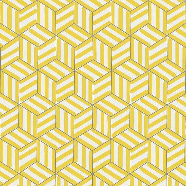 A playful geometric in the spirit of David Hicks, this stylized pattern was hand-drawn with a pen and magic marker. This...