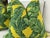 Contemporary Schumacher "Tropical Leaf "Epingle in Green and Yellows 22" Pillows- A Pair For Sale - Image 3 of 5
