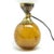 The table lamp comes from the 60s. It has a glass shade and metal mount and a glass base. It is preserved in very good...