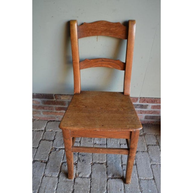 Antique Oak Writing Desk with Chair, Set of 2 For Sale - Image 3 of 10