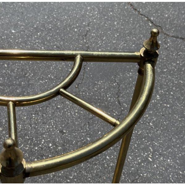1970s Share Vintage Brass and Iron Umbrella Stand For Sale - Image 5 of 13