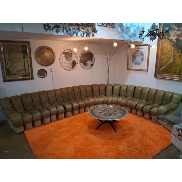 Late 20th Century Attributed to De Sede DS-600 “Caterpillar” Infinity Sofa For Sale - Image 10 of 12