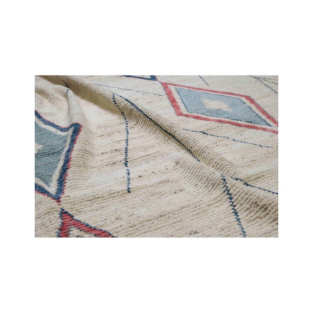 Modern Hand Knotted Wool Rug For Sale In Los Angeles - Image 6 of 9