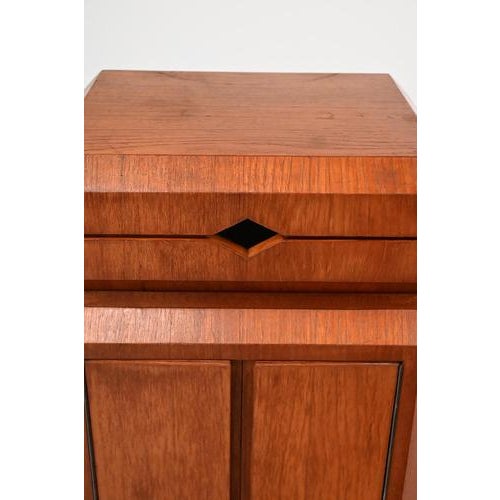 Teak Fliptop Bar Cart For Sale - Image 9 of 14