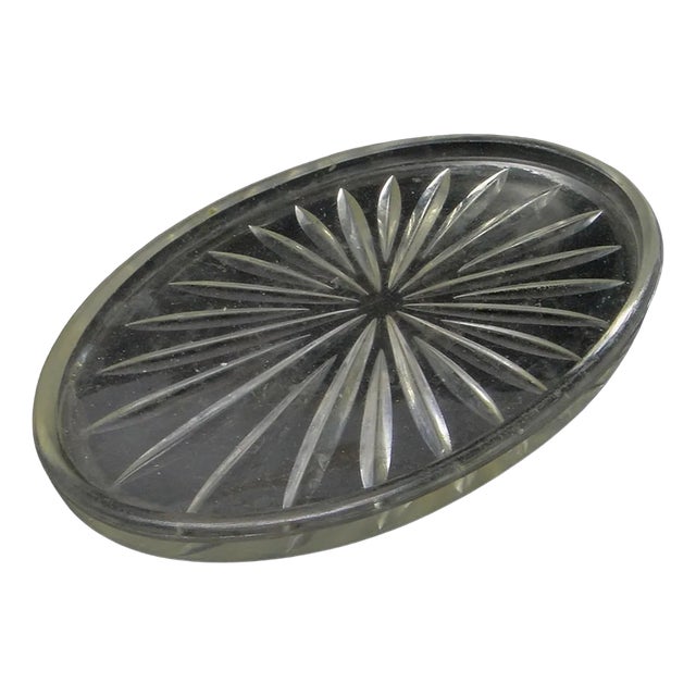 Polish Art Deco Tray by Zawiercie Glassworks, 1930s For Sale