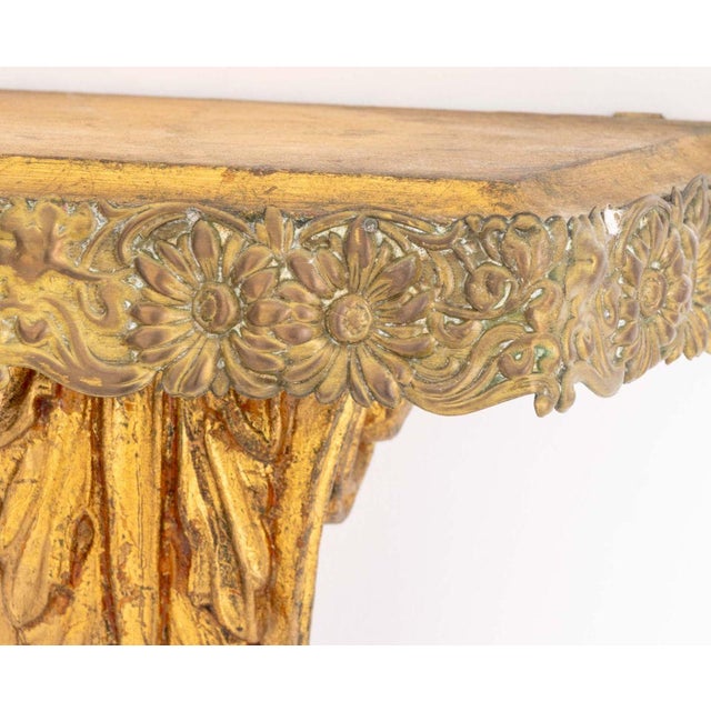 Italian Neoclassical Style Gilt Wall Brackets, 4 For Sale - Image 11 of 16