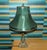 Vintage Table Lamp in Brass and Dark Green Satin Shade, 1920s For Sale - Image 9 of 13