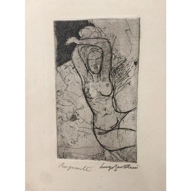 Bagnante - Etching by Luigi Bartolini - 1949 1949 For Sale