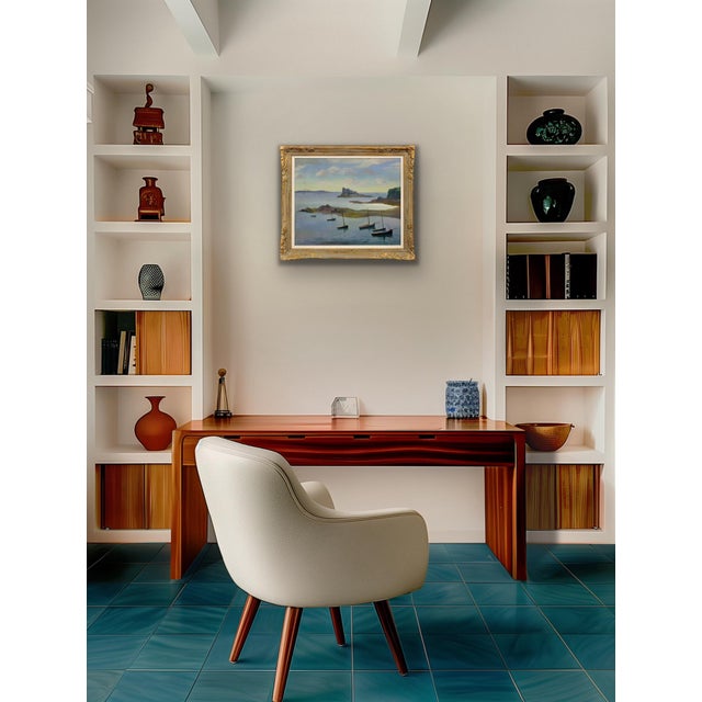 Louis Suire, The Gulf of Morbihan, Brittany, 1927, Oil Painting, Framed For Sale - Image 17 of 18