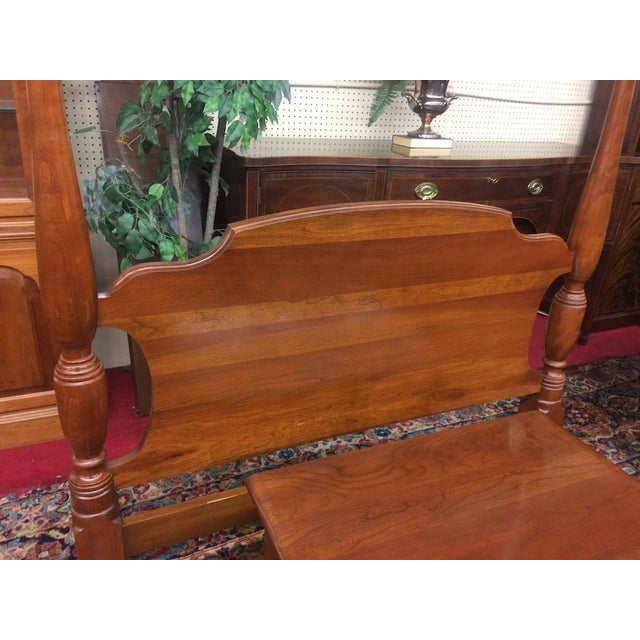 Ethan Allen Vintage Twin Poster Bed, Ethan Allen Furniture For Sale - Image 4 of 10