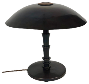 Large Art Deco Table Lamp in Bronze, 1925