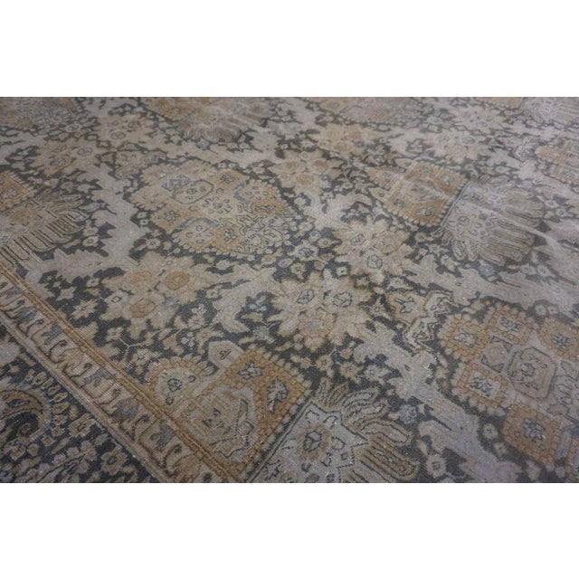 Textile 1930s Persian Tabriz Carpet ( 7'7" x 10'4" - 230 x 315 ) For Sale - Image 7 of 10