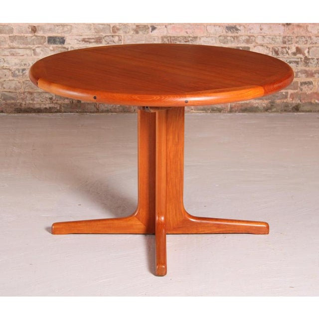 Mid-Century Danish Extending Dining Table in Teak, 1970s For Sale - Image 3 of 13