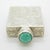 Vintage Italian Silver 800 Chiseled Perfume Bottle with Turquoise Stone Cap, 1970s For Sale - Image 6 of 14