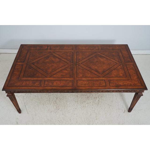 French Henredon French Louis XVI Walnut Dining Room Table For Sale - Image 3 of 18