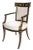 19th Century Early 19th Century Italian Regency Style Ebony & Gilt Armchairs in European Silk - a Pair For Sale - Image 5 of 13