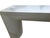 Vintage Postmodern Faux Goatskin Console Table Karl Springer Style Lacquered For Sale - Image 9 of 18