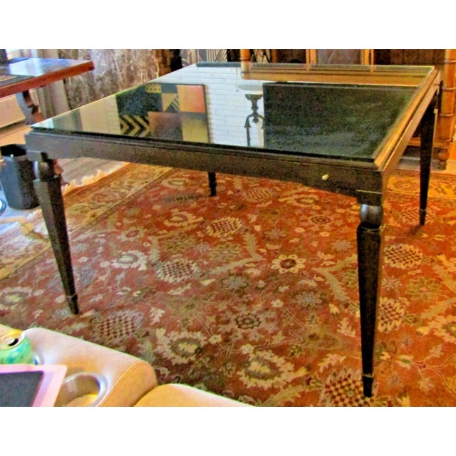 Mattaliano Vintage Mattaliano Large Casino Glass Top Game Table For Sale - Image 4 of 15