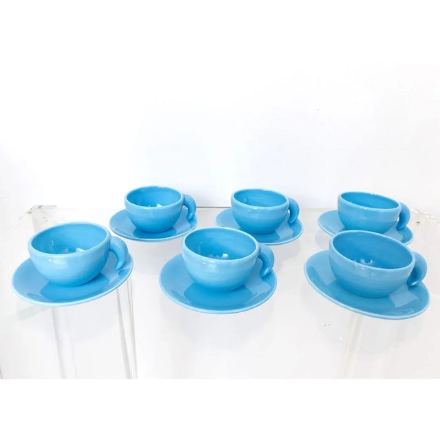 Ceramic Italian Coffee Service Set by Andrea Branzi, 1991, Set of 9 For Sale - Image 7 of 9