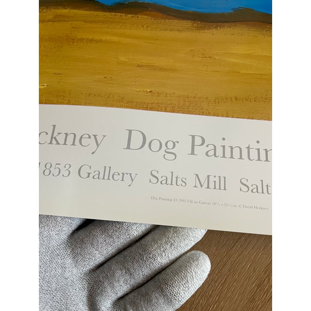 David Hockney, Dog Paintings 43 Salts Mill 1995. 1853 Gallery Salts Mill Saltaire Yorkshire, Copyright David Hockney, Printed in Uk For Sale - Image 6 of 16