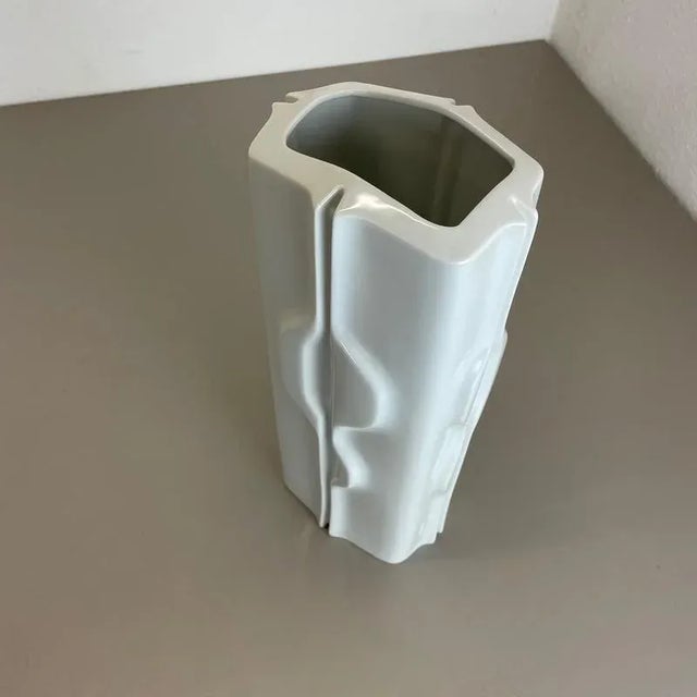 Large Op Art German Porcelain Vase from Fürstenberg Ceramics, Germany, 1970s For Sale - Image 14 of 18