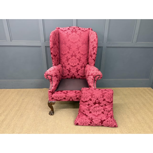 Antique Wing Chairs in Walnut, 1895 For Sale - Image 14 of 15