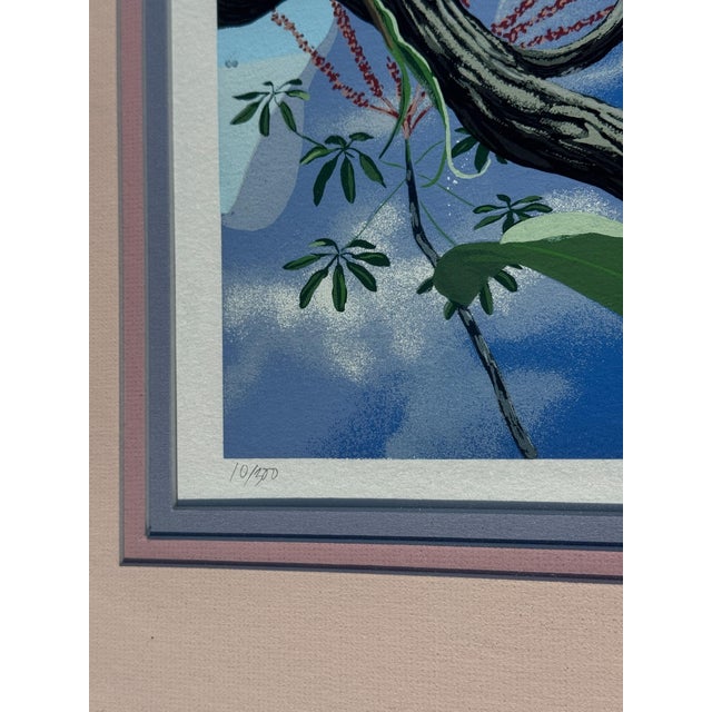 Wood 1980s John Kiraly Signed & Numbered "Poinciana Palace" Limited Edition Print For Sale - Image 7 of 14