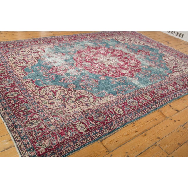 Textile Vintage Distressed Sivas Rug - 7'6" X 10'8" For Sale - Image 7 of 13