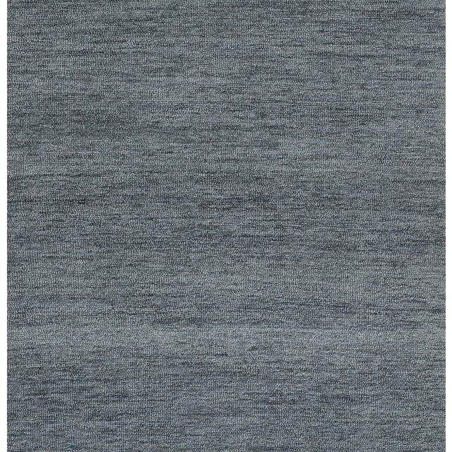 Ink Blue Momeni James Denim Hand Tufted Area Rug 8' X 10' For Sale - Image 8 of 10