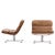 Mid-Century Modern 1960s Pair of Solo Lounge Chairs in Leather and Chrome Attributed to John Follis for Fortress For Sale - Image 3 of 7