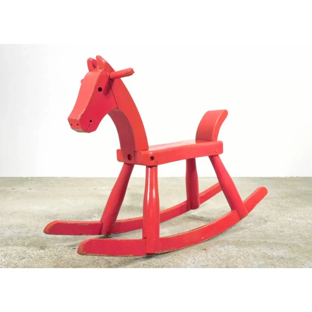 Red Rocking Horse by Kay Bojesen, 1960s For Sale - Image 8 of 18