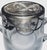 Vintage Sterling Silver Overlay Clear Glass Sugar and Creamer Set Art Nouveau For Sale - Image 4 of 6