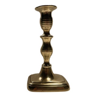 1820s English Brass Candlestick For Sale