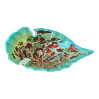 Midcentury Italian Murano Glass Bowl For Sale