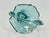 Turquoise Polish Glass Basket from Ząbkowice Glassworks, 1960s For Sale - Image 6 of 13