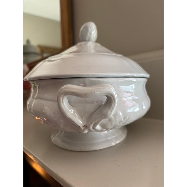 Victorian Antique 1850's John Alcock Ironstone Soup Tureen For Sale - Image 3 of 7