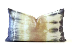 Green and Purple Tie-Dye Pillow