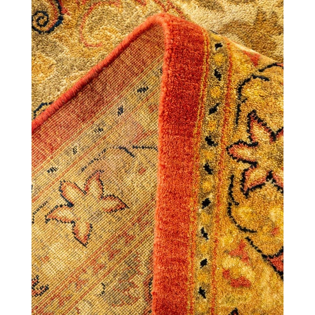 Mogul, One-of-a-Kind Hand-Knotted Area Rug - Orange, 8' 4" x 10' 1" For Sale In New York - Image 6 of 8