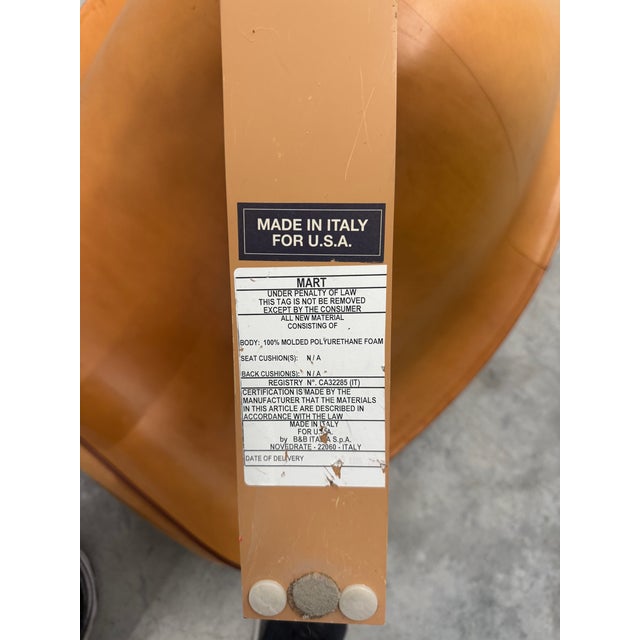 B&B Italia Extrodinary Leather Mart Arm Chair From B&b Italia, Italy For Sale - Image 4 of 5