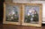 Painted in America circa 1950, this elegant pair of vintage floral still life paintings is the work of artist John W. Orth...